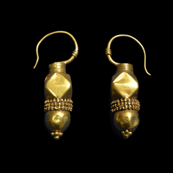 Gold earrings