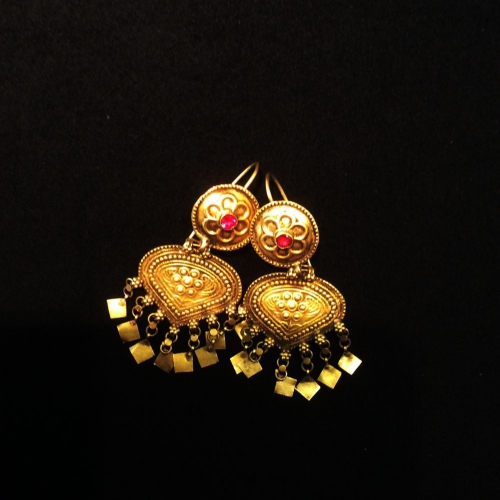 Gold earrings